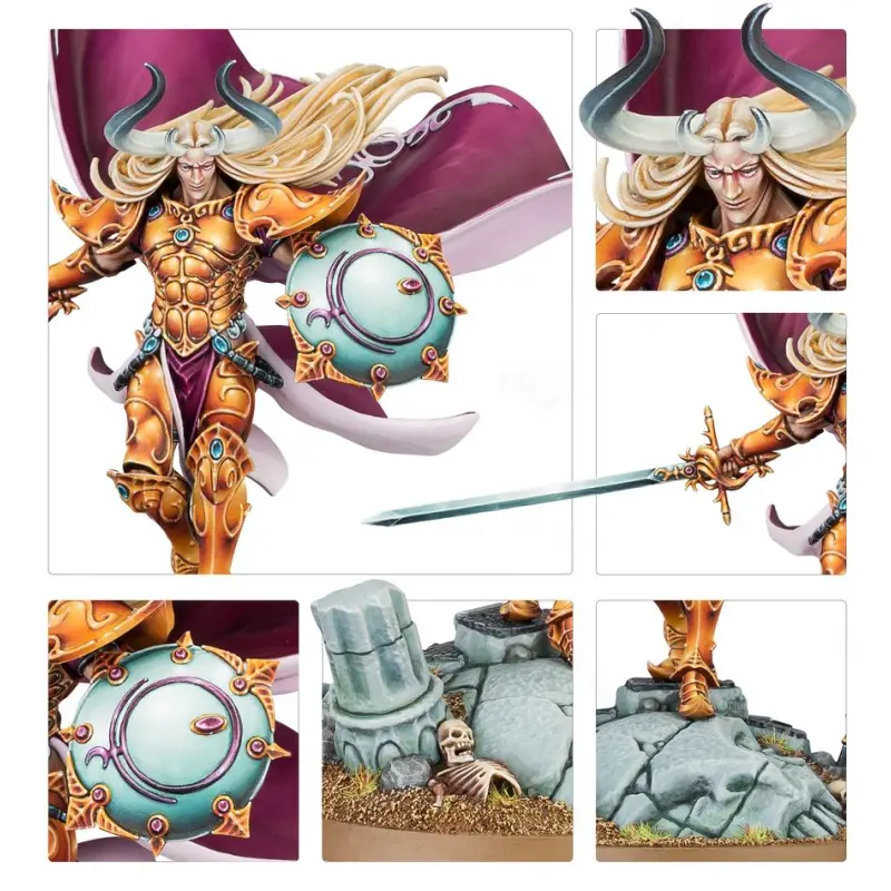 Hedonites: sigvald prince of slaanesh, age of sigmar, games workshop, model 83-84